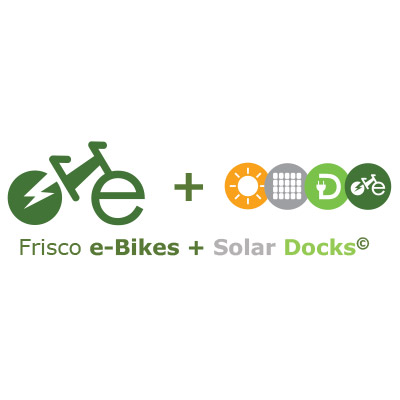Frisco e-Bikes and Solar Docks logo
